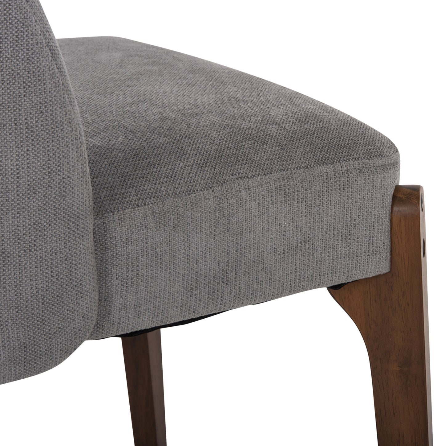 DINING SET 7PCS RIMER HM21339 TABLE MADE OF MDF--CHAIRS MADE OF RUBBERWOOD & FABRIC