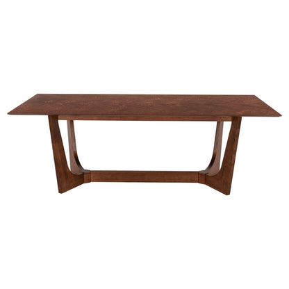 DINING SET 7PCS RIMER HM21339 TABLE MADE OF MDF--CHAIRS MADE OF RUBBERWOOD & FABRIC
