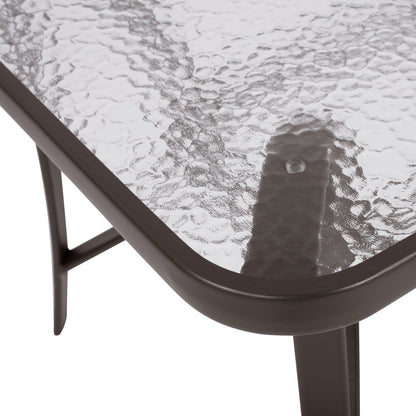 Set Dining Table 7 pieces Chairs  with Pillow & Table 160x90 HM10571.02 Brown