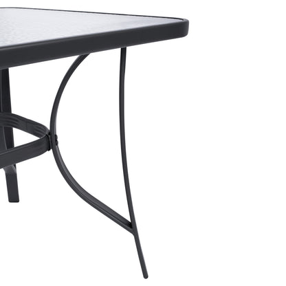 Set Dining Table 7 pieces Chairs with pillow & table 160x90 HM10571.01 Grey