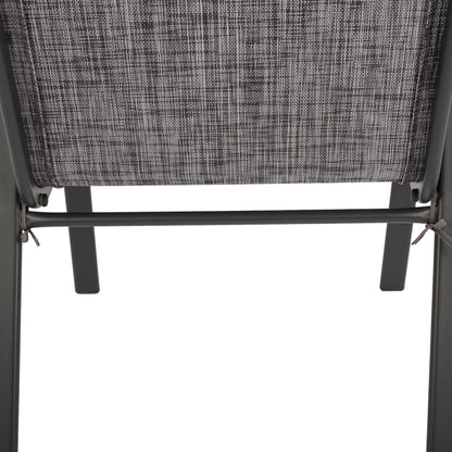 Set Dining Table 7 pieces chairs with pillow & table 150x90 HM10572.01 Grey