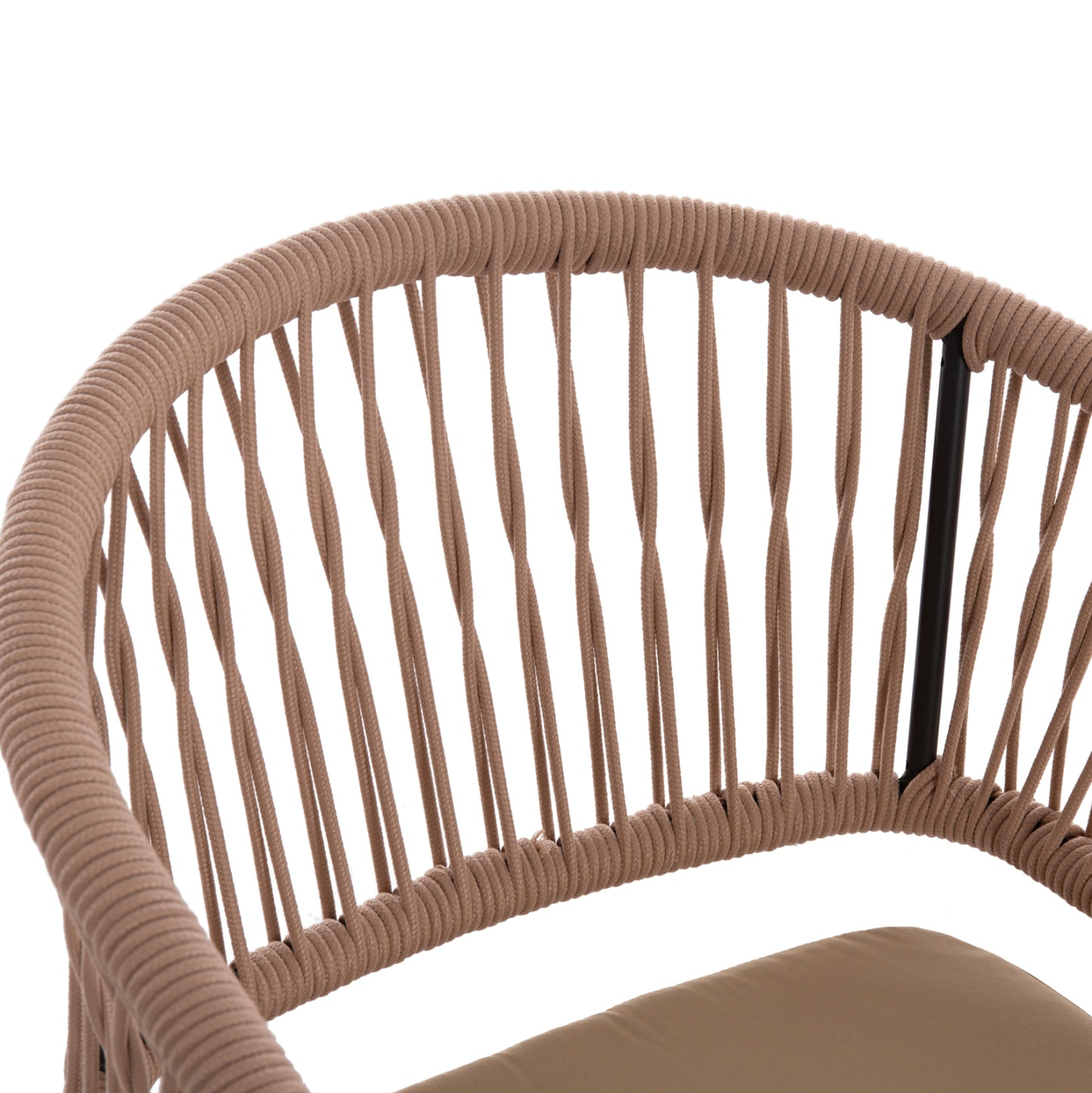 OUTDOOR DINING SET 9PCS MAGNET HM10828.01 ALUMINUM IN DARK GREY--POLYWOOD--P.E.ROPE