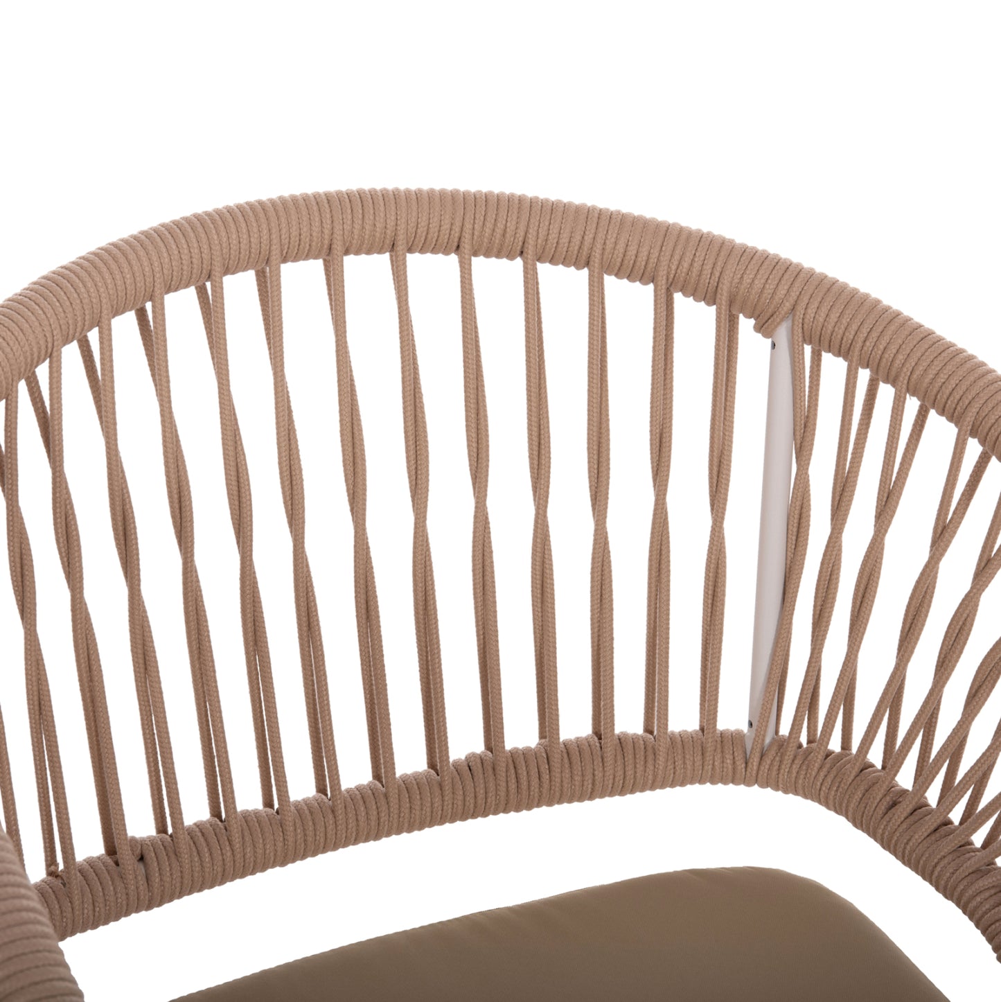 OUTDOOR DINING SET 9PCS MAGNET HM10828.02 ALUMINUM IN WHITE--POLYWOOD--P.E.ROPE
