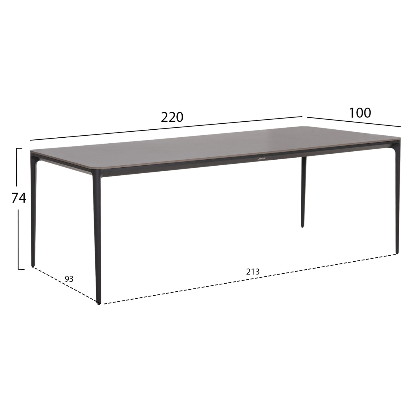 OUTDOOR DINING SET 9PCS VICTUS HM10864.01 GREY ALUMINUM-SINTERED STONE-OLEFIN--WICKER