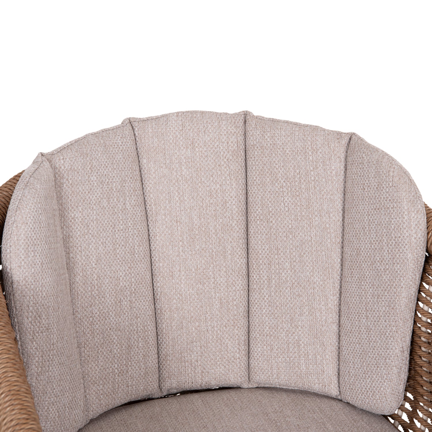 OUTDOOR DINING SET 9PCS VICTUS HM10864.02 BEIGE ALUM. & OLEFIN-WHITE SINTERED STONE--WICKER