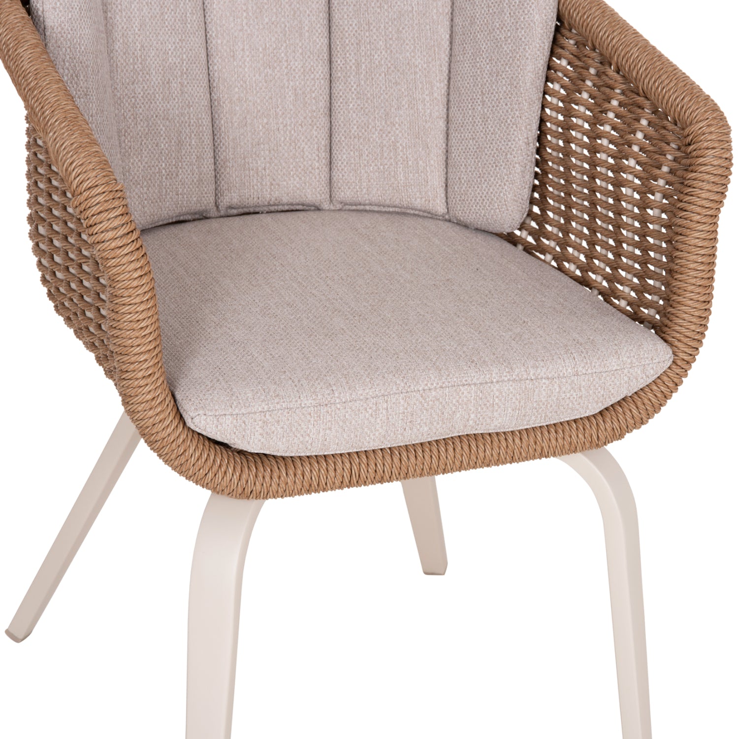 OUTDOOR DINING SET 9PCS VICTUS HM10864.02 BEIGE ALUM. & OLEFIN-WHITE SINTERED STONE--WICKER