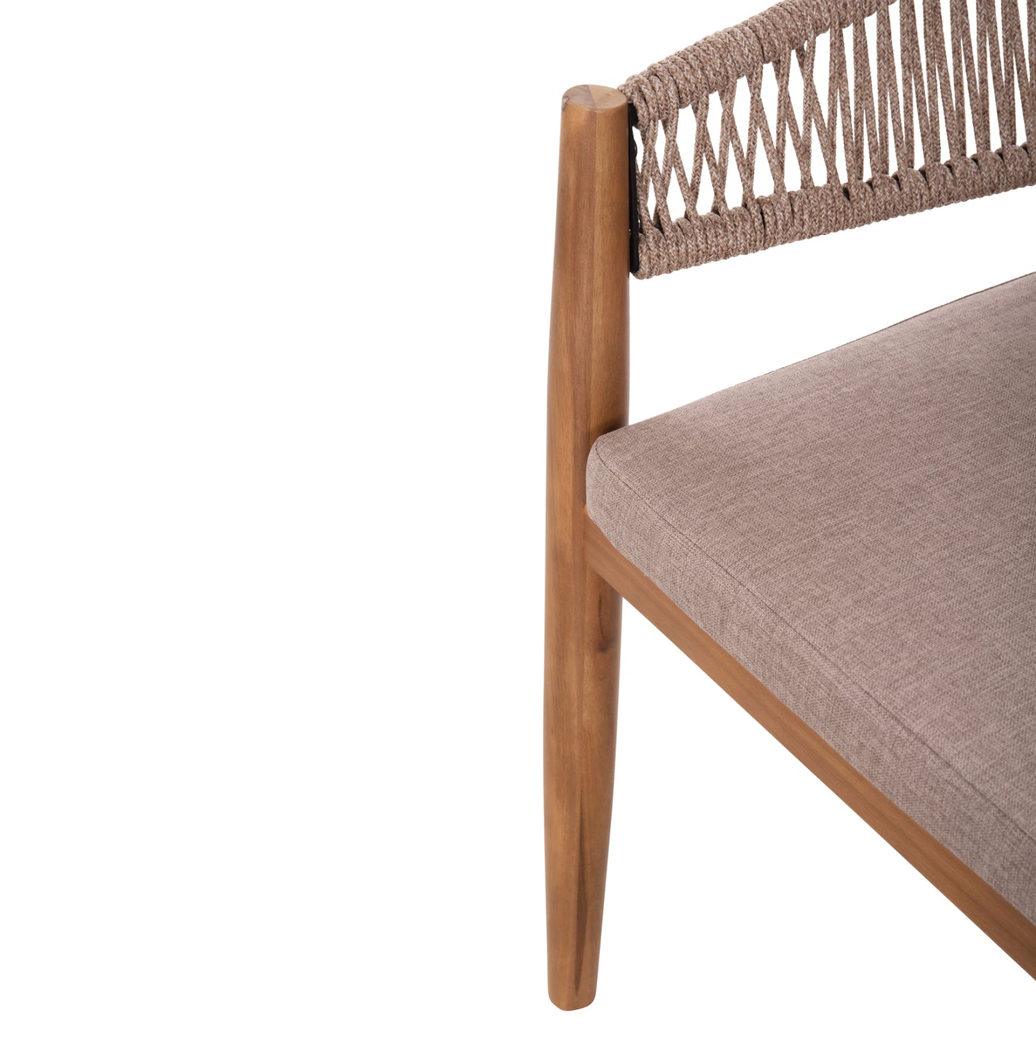 OUTDOOR DINING SET 9PCS NAVANT HM21066.02 TABLE WITH 8 DINING CHAIRS-ACACIA WOOD-ROPE IN BEIGE