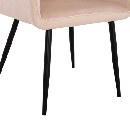 DINING SET 5PCS SEDAR HM10868 ROUND DINING TABLE & 4 DINING CHAIRS- ECRU