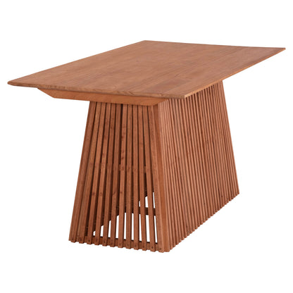 DINING SET 5PCS DETTON HM10958.02 MINDI WOOD--BROWN/BEIGE DINING CHAIRS