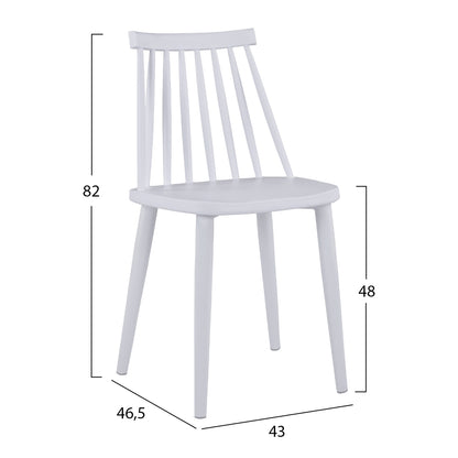 DINING SET 5PCS PALOMA HM11389 WHITE-SONAMA MDF TOP