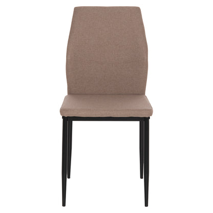 DINING SET 5PCS DIAZ HM10867.04 TABLE & DINING CHAIRS WITH BEIGE FABRIC