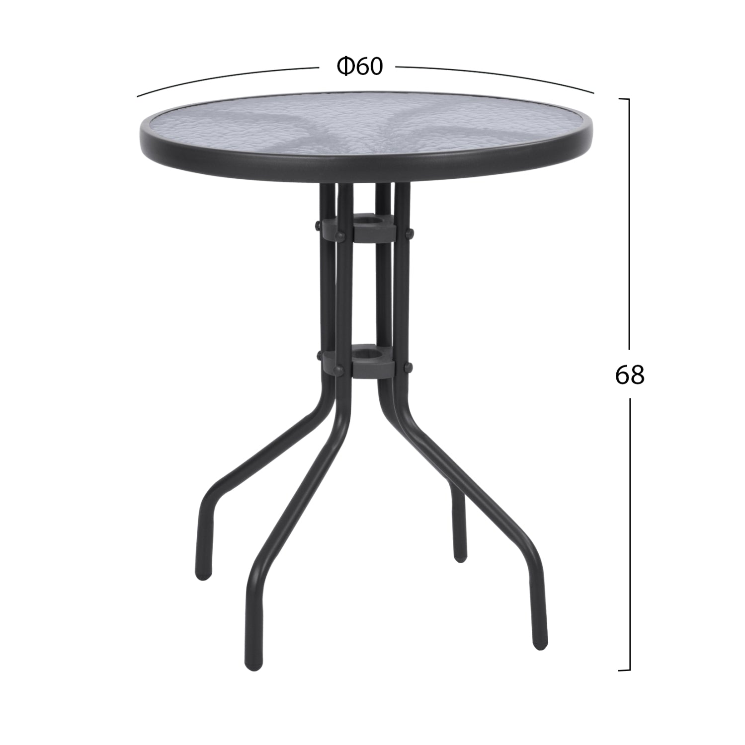 OUTDOOR 3PCS DINING SET LIMA HM10879.02 METAL IN GREY & P.E.RATTAN IN NATURAL (ROUND)