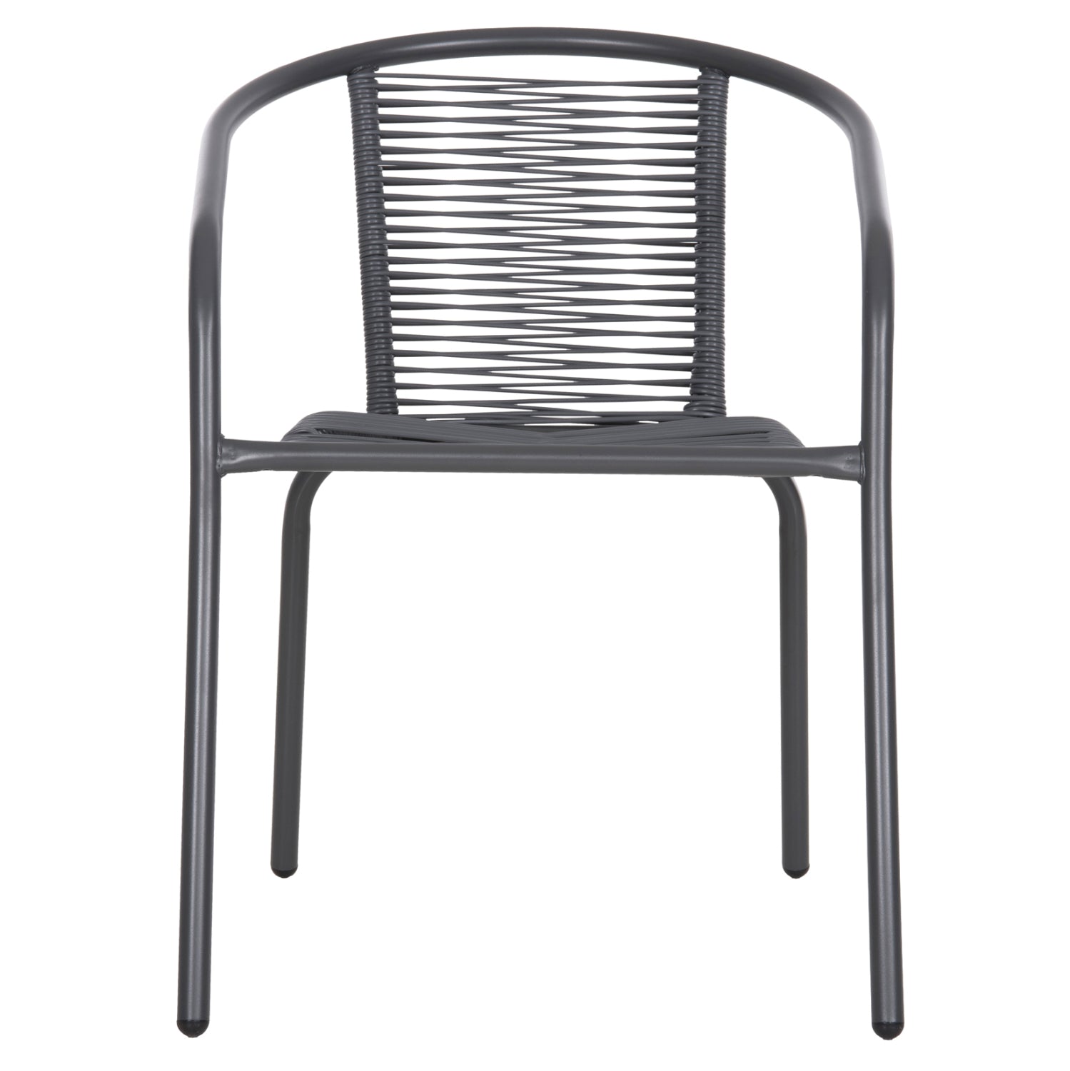 OUTDOOR 3PCS DINING SET LIMA HM10879.01 METAL & P.E.RATTAN IN GREY (ROUND)