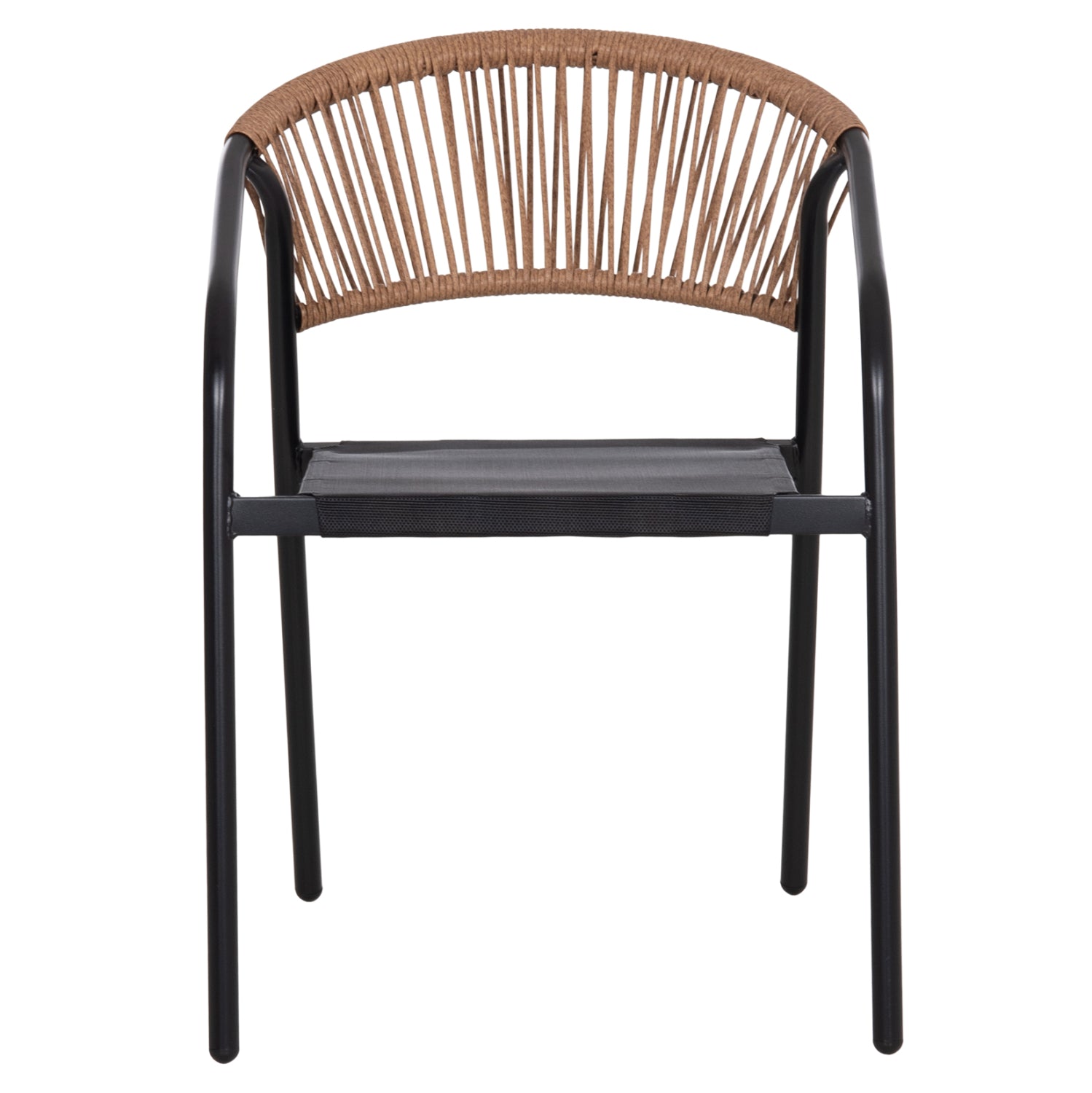 OUTDOOR 3PCS DINING SET LIMA HM10881.03 METAL & TEXTILENE IN BLACK (ROUND)