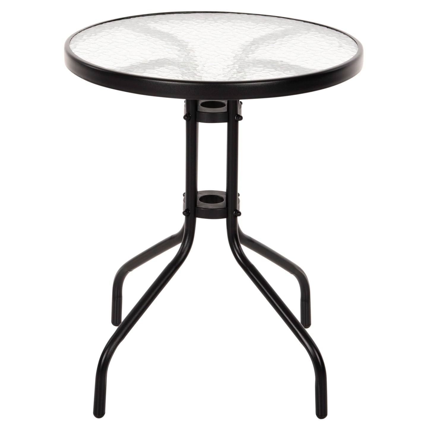 OUTDOOR 3PCS DINING SET LIMA HM10881.03 METAL & TEXTILENE IN BLACK (ROUND)