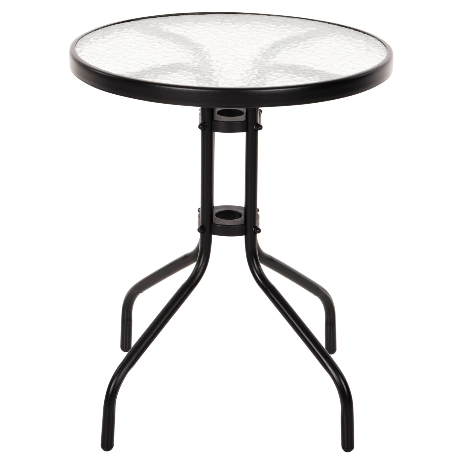 OUTDOOR 3PCS DINING SET LIMA HM10881.03 METAL & TEXTILENE IN BLACK (ROUND)