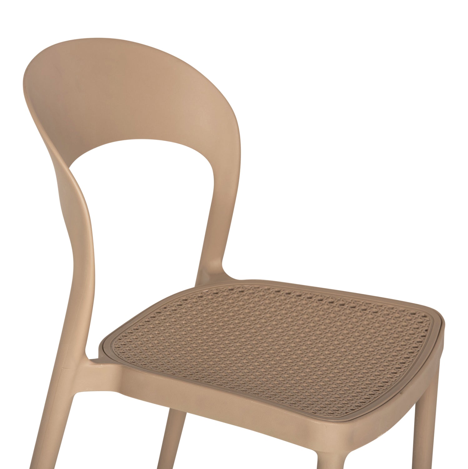 OUTDOOR DINING SET 3PCS CLEO HM21136 POLYPROPYLENE IN CAPPUCCINO COLOR