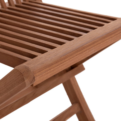 OUTDOOR DINING SET 5PCS FOLDABLE KARLIN HM10922 TEAK WOOD IN NATURAL
