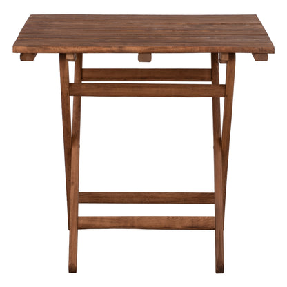 OUTDOOR DINING SET 5PCS LIMNOS HM10871.01 BEECH WOOD IN WALNUT--TEXTILENE IN MOCHA
