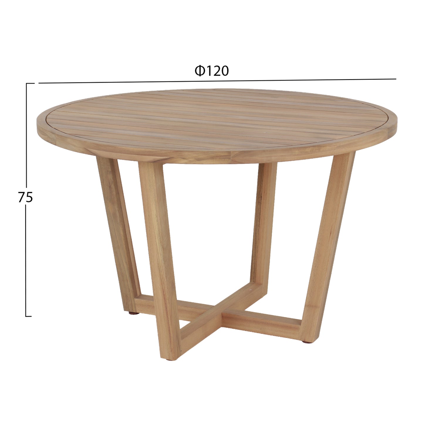OUTDOOR DINING SET 5PCS PARAISO HM10907 ACACIA WOOD & ROPE IN NATURAL COLORS