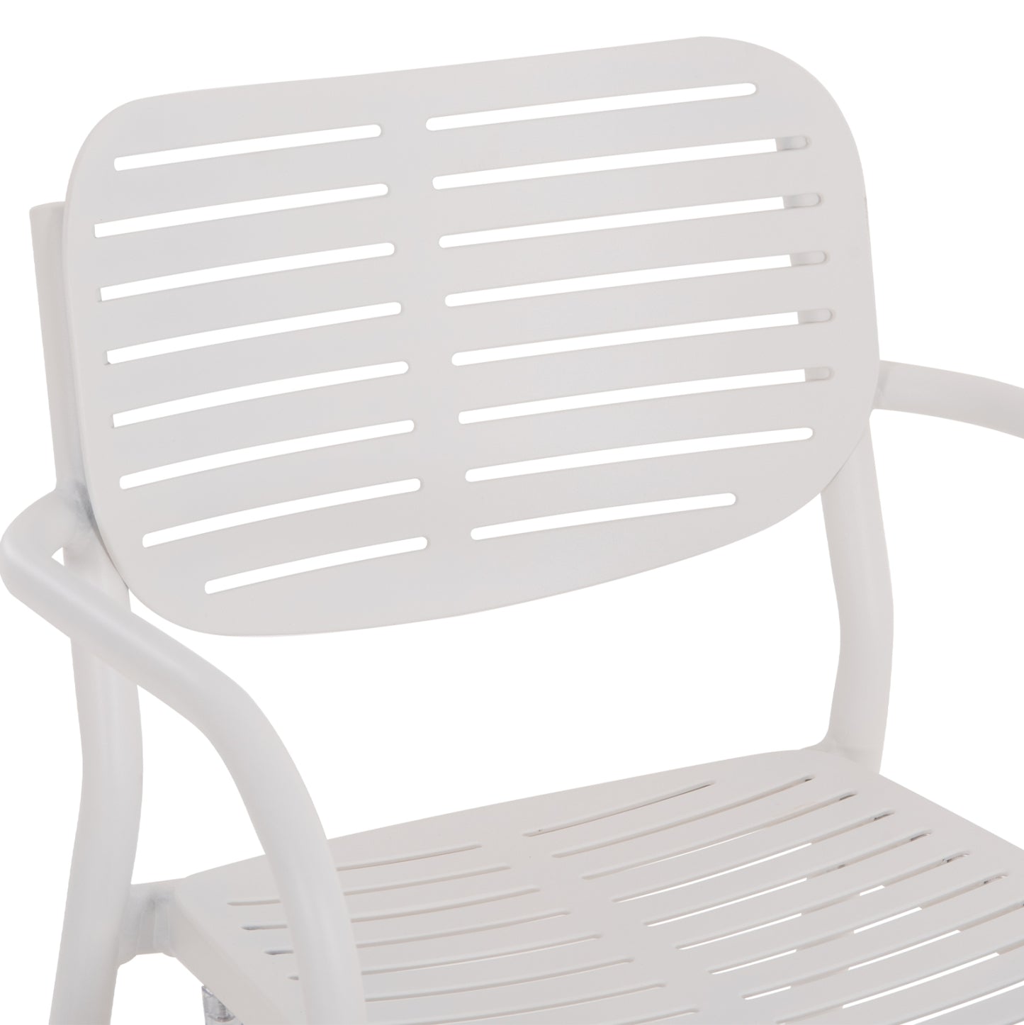 OUTDOOR DINING SET 5PCS HILLIARD HM10998.01 WHITE ALUMINUM-POLYWOOD