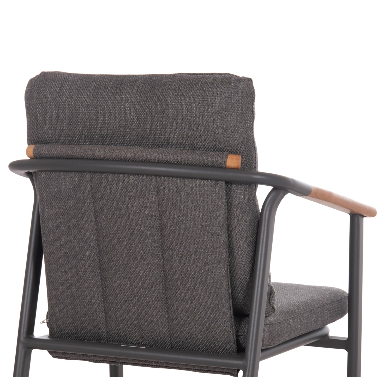 OUTDOOR DINING SET 5PCS SENTI HM11003.01 ALUMINUM & OLEFIN CUSHION COVERS---GREY