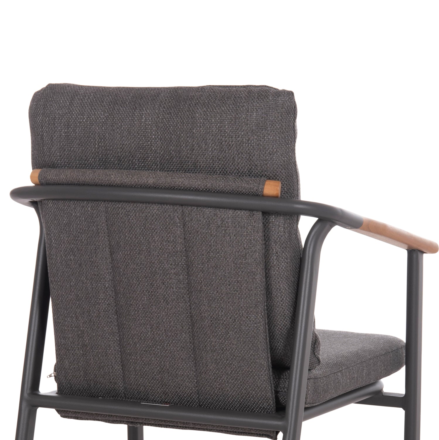 OUTDOOR DINING SET 5PCS SENTI HM11003.01 ALUMINUM & OLEFIN CUSHION COVERS---GREY