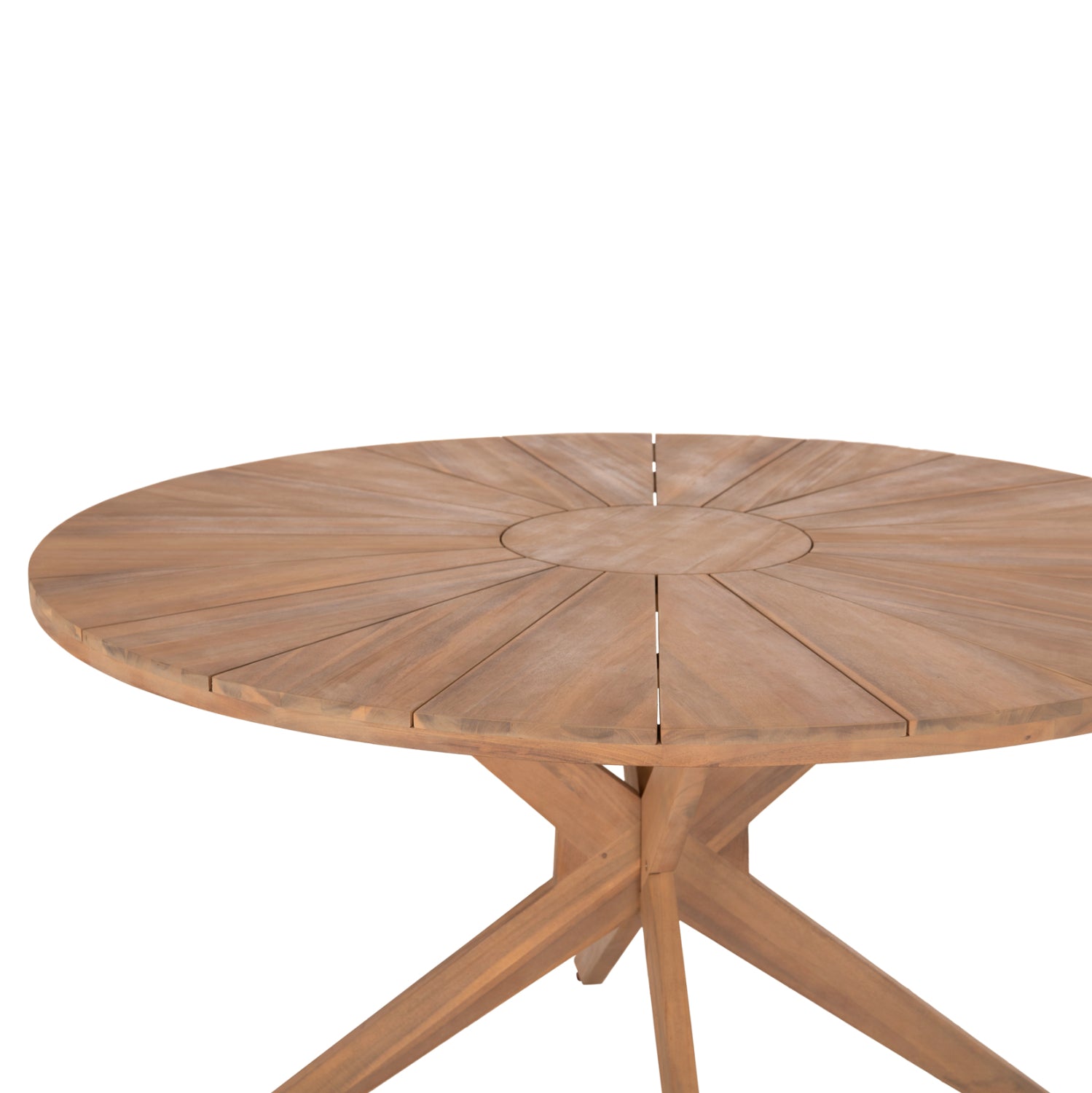 OUTDOOR DINING SET 5PCS CORTEN HM10900.01 ACACIA WOOD IN NATURAL--CUSHIONS IN BEIGE