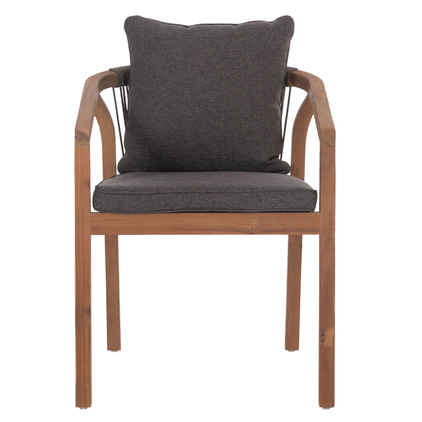 OUTDOOR DINING SET 7PCS CONTREL HM10901.02 ACACIA WOOD IN NATURAL--CUSHIONS IN GREY