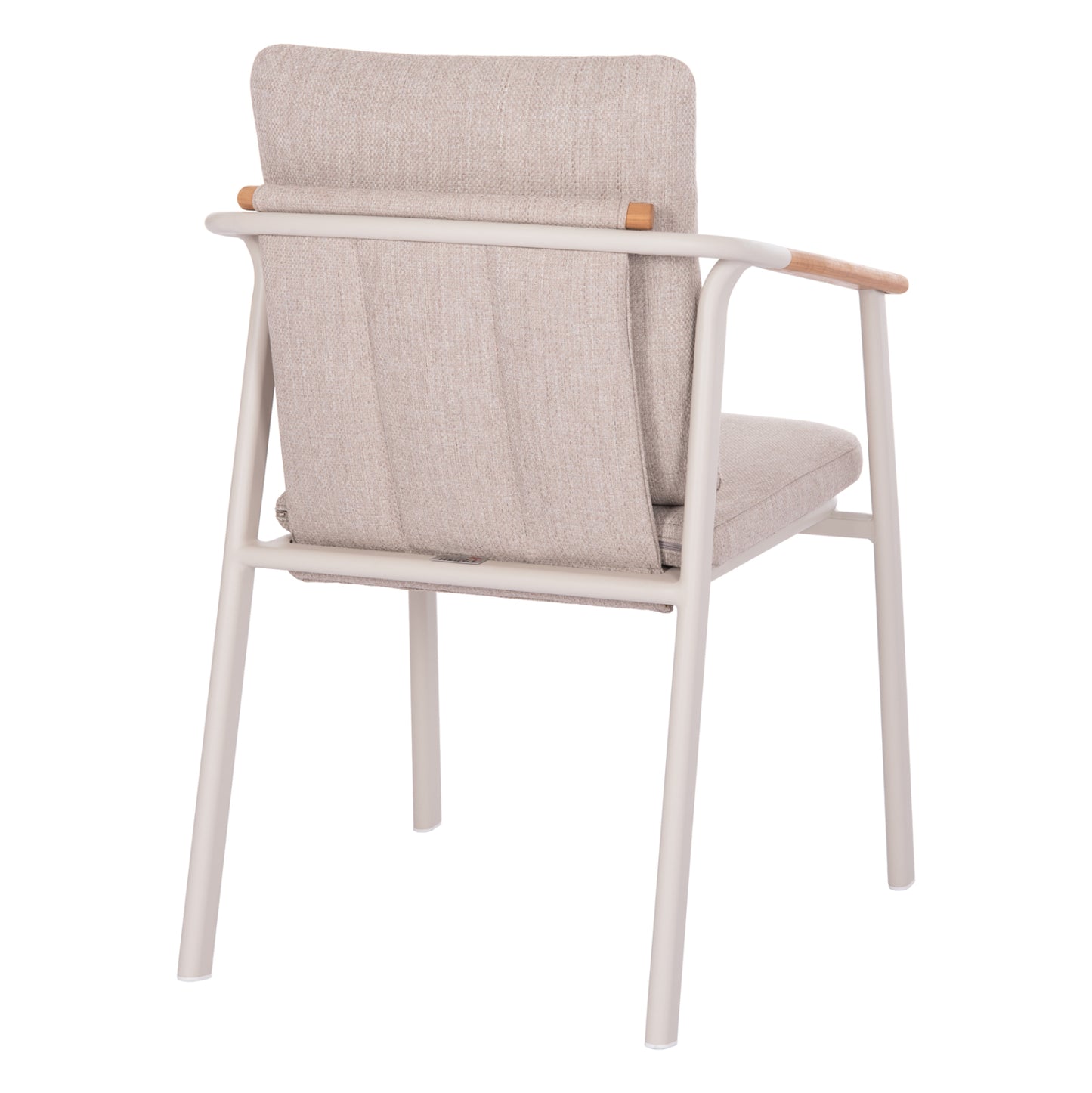 OUTDOOR DINING SET 7PCS SENTI HM10908.02 ALUMINUM IN CREAM WHITE & BEIGE OLEFIN CUSHION COVERS