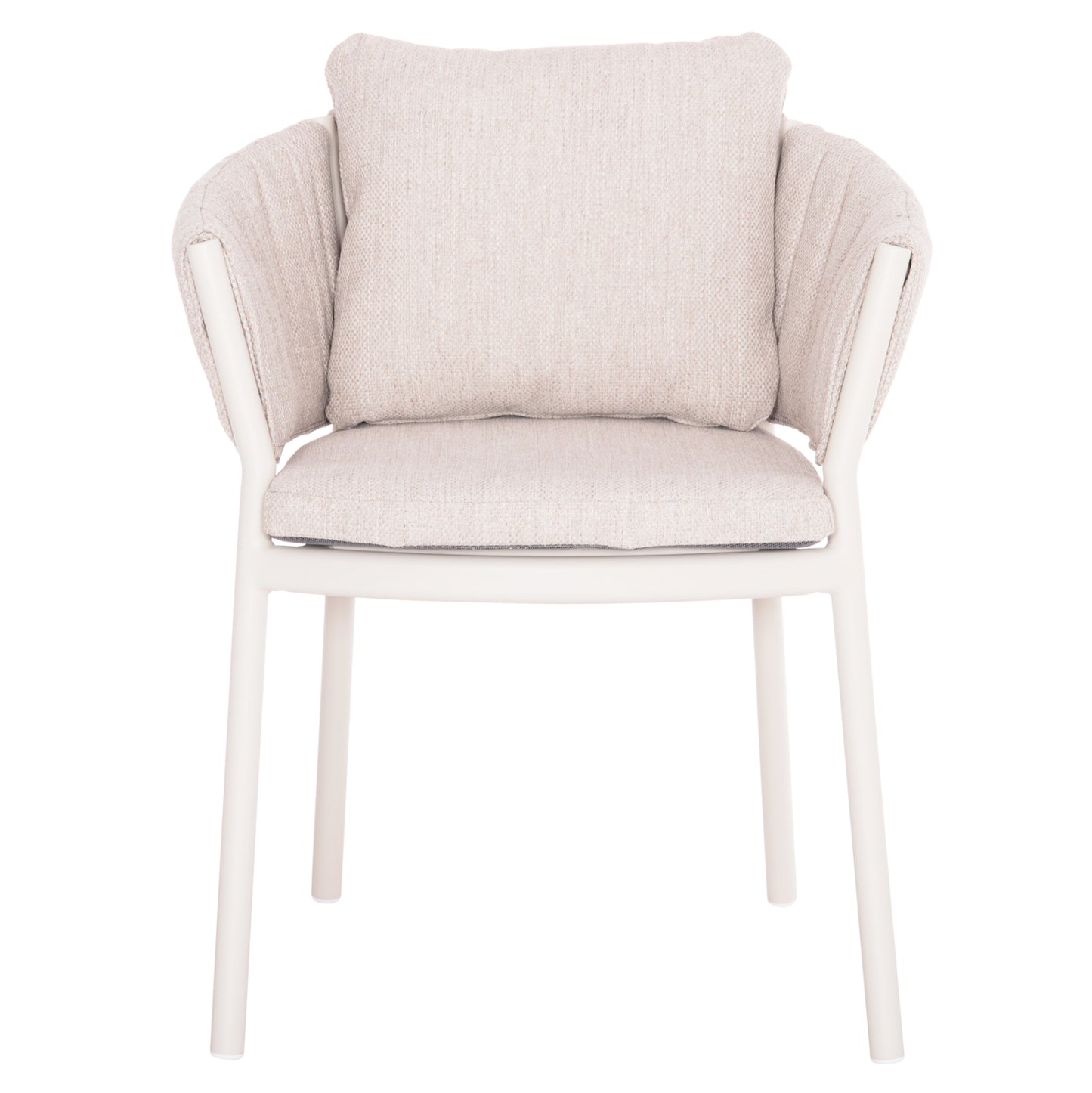 OUTDOOR DINING SET 7PCS SHANKS HM10909.02 ALUMINUM IN CREAM WHITE-BEIGE OLEFIN CUSHION COVERS