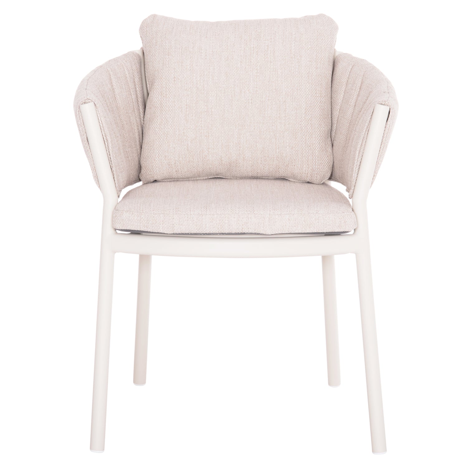 OUTDOOR DINING SET 7PCS SHANKS HM10909.02 ALUMINUM IN CREAM WHITE-BEIGE OLEFIN CUSHION COVERS