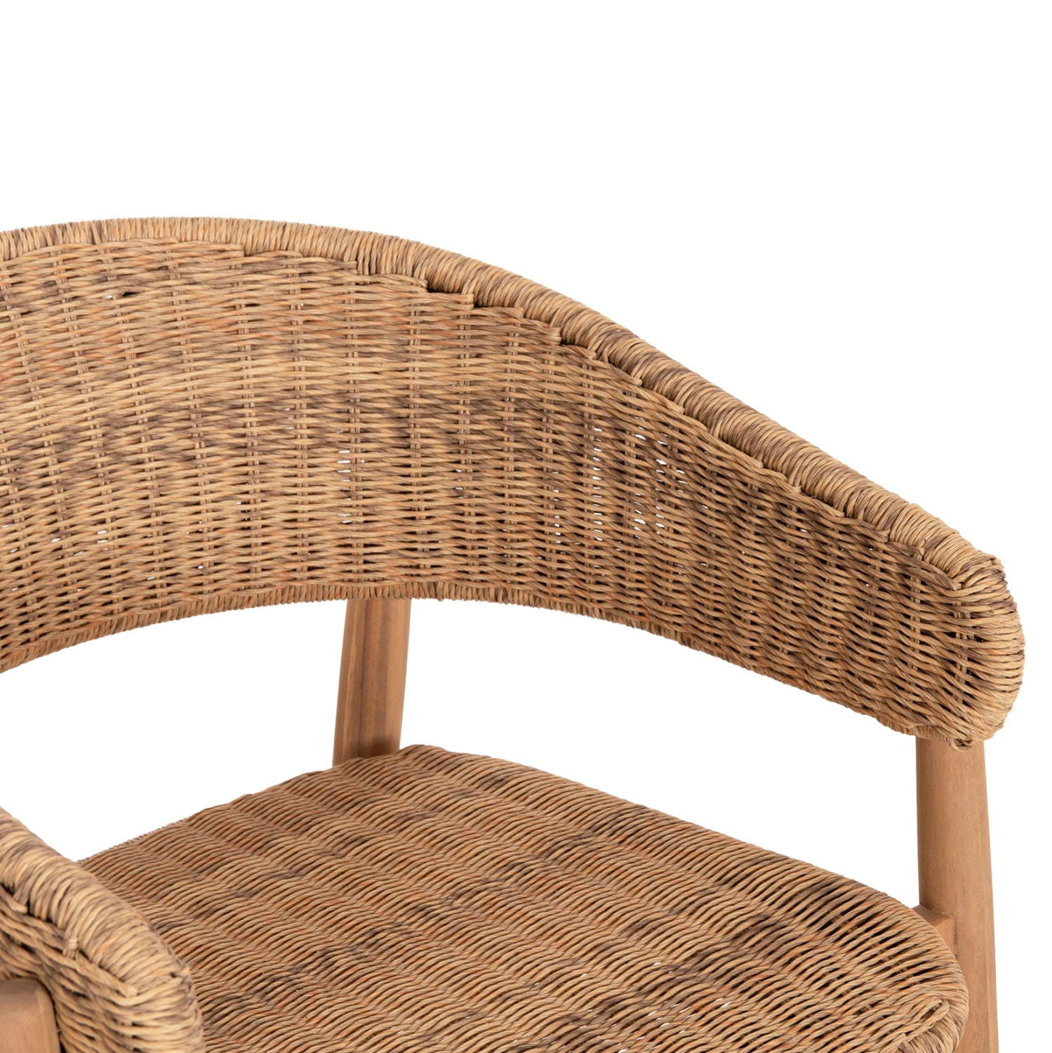 OUTDOOR DINING SET 7PCS FILEM HM10910 ACACIA WOOD & ROPE IN NATURAL COLORS