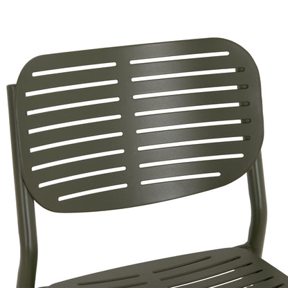 OUTDOOR DINING SET 7PCS HILLIARD HM10999.07 OLIVE GREEN ALUMINUM-POLYWOOD
