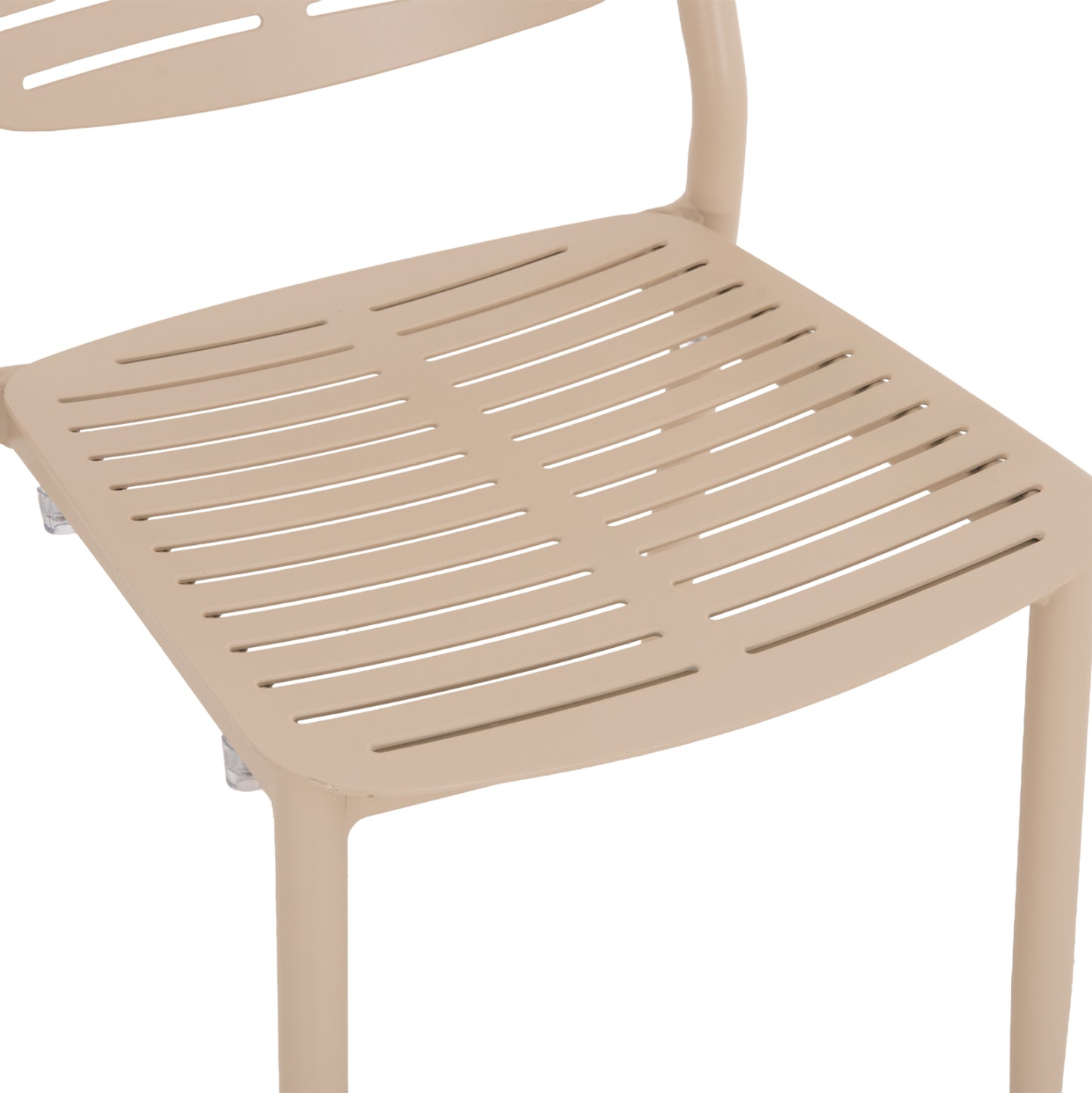 OUTDOOR DINING SET 7PCS HILLIARD HM10999.04 CHAMPAGNE COLORED ALUMINUM-POLYWOOD