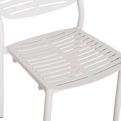 OUTDOOR DINING SET 7PCS  HM10999.01 WHITE ALUMINUM-POLYWOOD