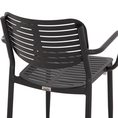 OUTDOOR DINING SET 7PCS HILLIARD HM10999.03 ANTHRACITE ALUMINUM-POLYWOOD