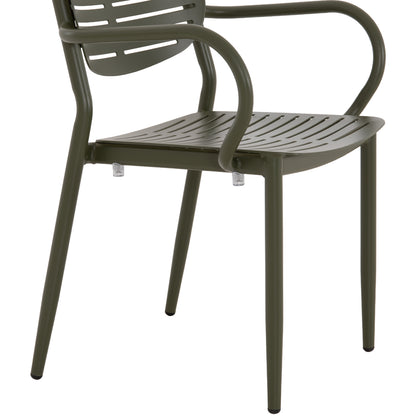 OUTDOOR DINING SET 7PCS HILLIARD HM10999.07 OLIVE GREEN ALUMINUM-POLYWOOD