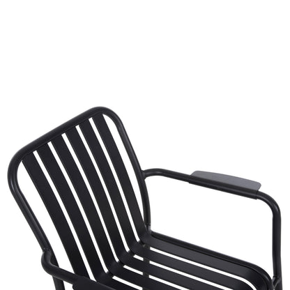 OUTDOOR DINING SET 7PCS KRUM HM21152 DARK GREY ALUMINUM
