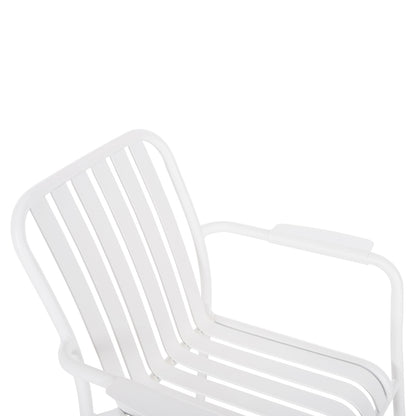 OUTDOOR DINING SET 7PCS KRUM HM21146 WHITE ALUMINUM