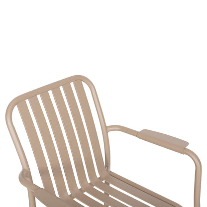 OUTDOOR DINING SET 7PCS KRUM HM21158 ALUMINUM IN CHAMPAGNE COLOR