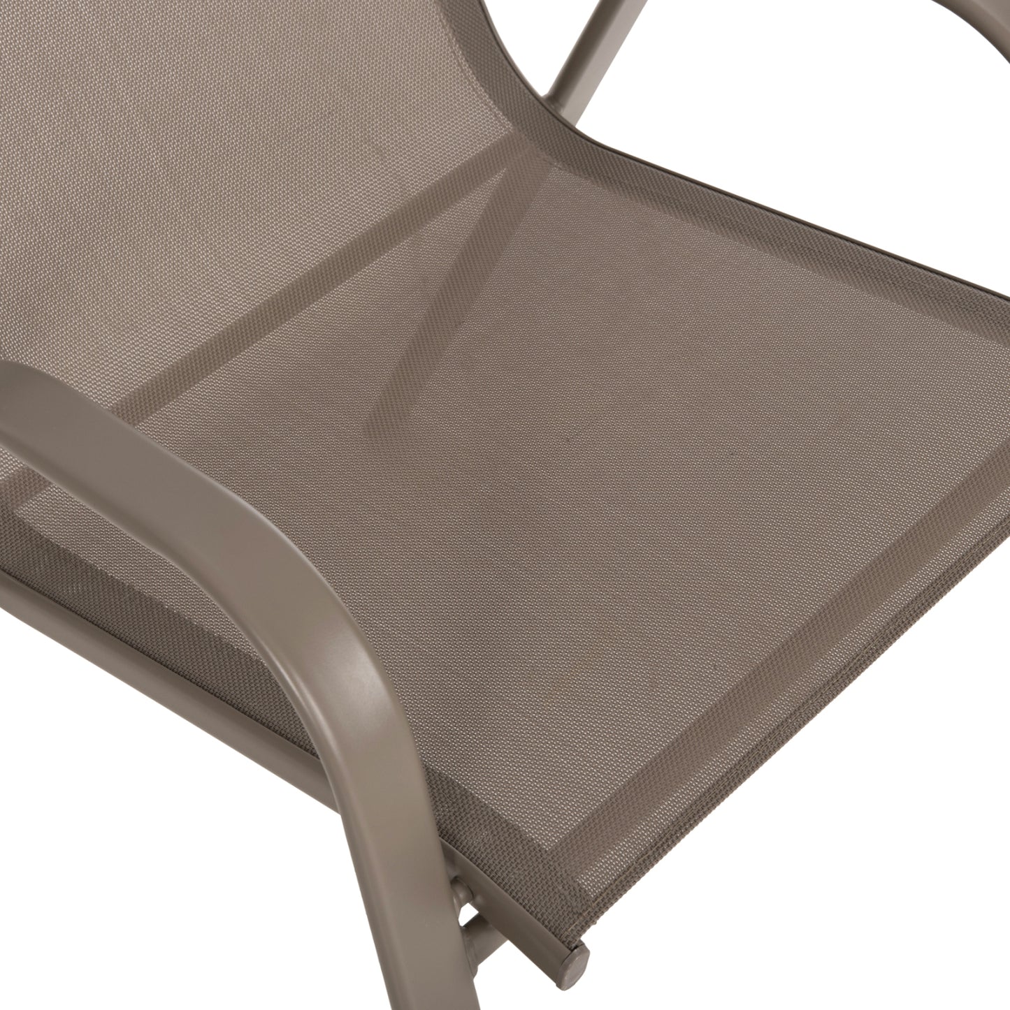 OUTDOOR 5PCS DINING SET LEON HM10882.14 TABLE & 4 ARMCHAIRS--CHAMPAGNE COLOR