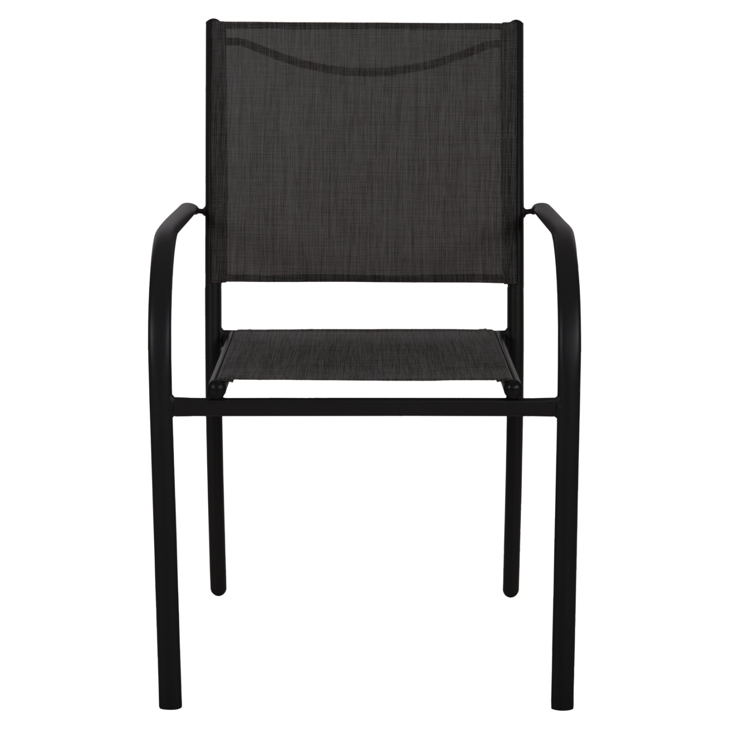 OUTDOOR DINING SET 5PCS REDAN HM10890.01 METAL-TEXTILENE IN BLACK & DARK GREY
