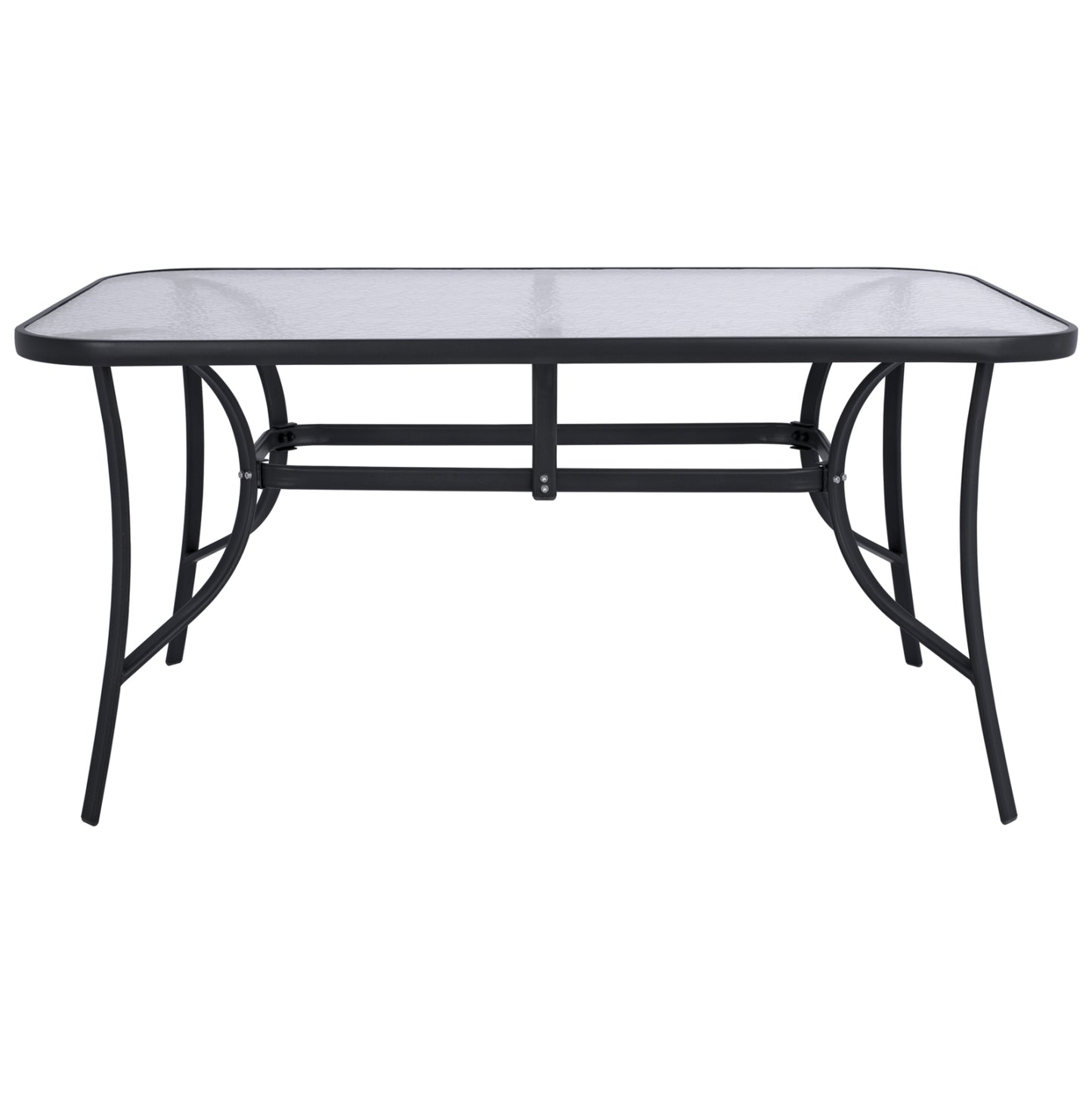 OUTDOOR DINING SET 5PCS REDAN HM10890.01 METAL-TEXTILENE IN BLACK & DARK GREY