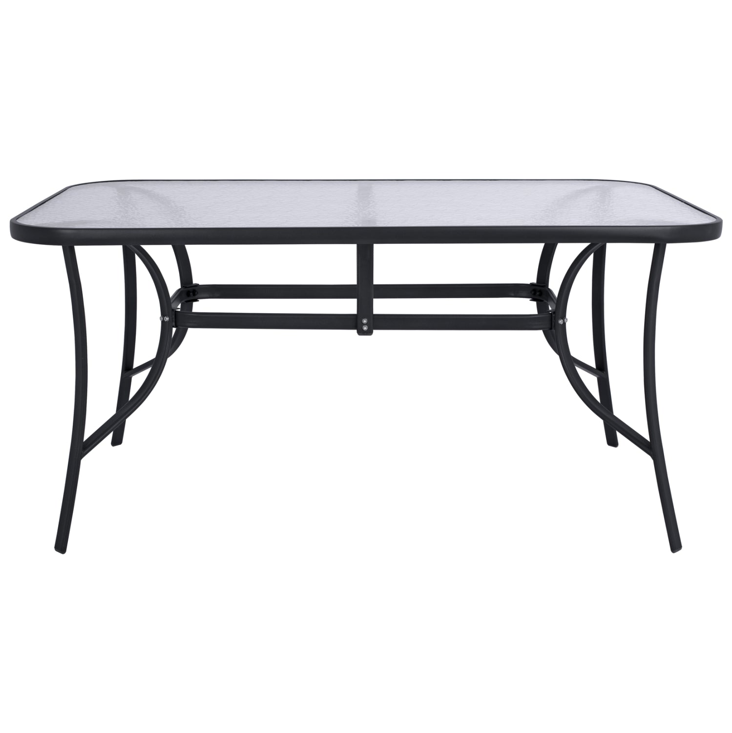 OUTDOOR DINING SET 5PCS REDAN HM10890.01 METAL-TEXTILENE IN BLACK & DARK GREY