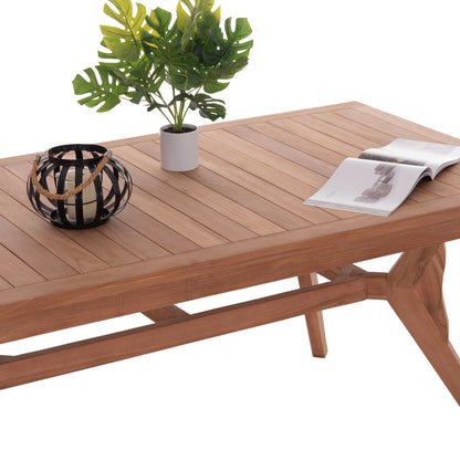 OUTDOOR DINING SET WONDER HM21290 TABLE & 4 DINING CHAIRS FOLDABLE--TEAK WOOD
