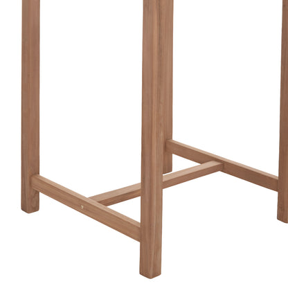 SET BAR TABLE WITH 2 BAR STOOLS PRESSCOT HM10918 TEAK WOOD IN NATURAL COLOR