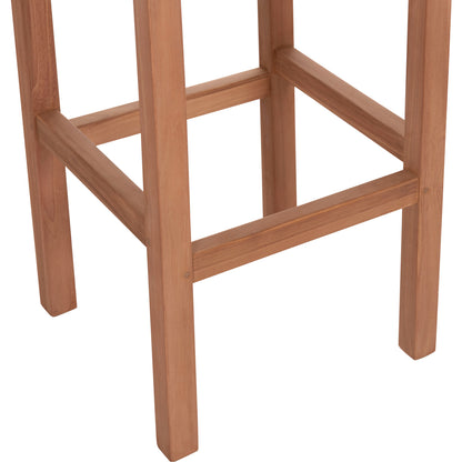SET BAR TABLE WITH 2 BAR STOOLS PRESSCOT HM10918 TEAK WOOD IN NATURAL COLOR