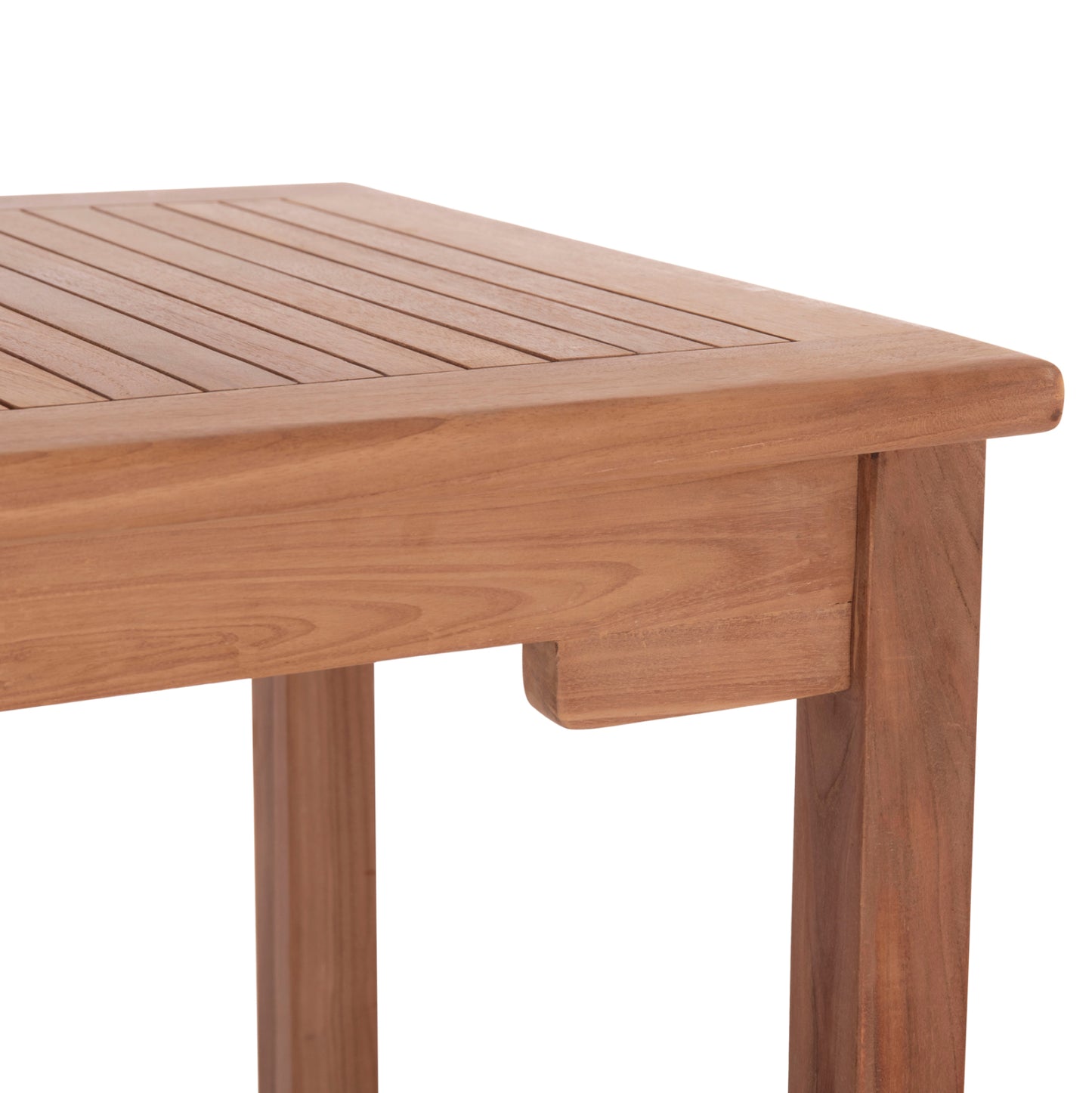 SET BAR TABLE WITH 4 BAR STOOLS NIKOL HM10916 TEAK WOOD IN NATURAL COLOR