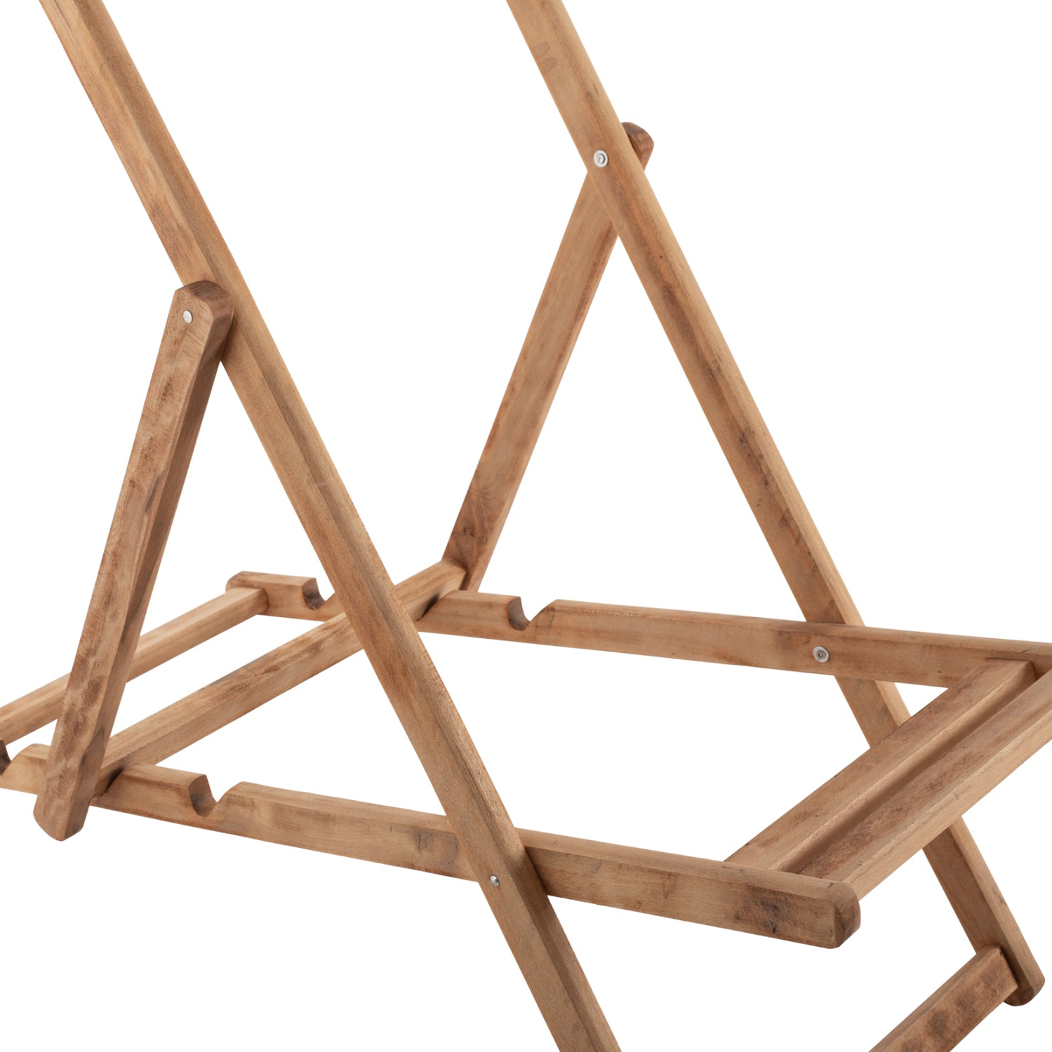 BEACH CHAIR HM5798.02 NO ARMS SOLID BEECH WOOD NATURAL COLOR IMPREGNATED